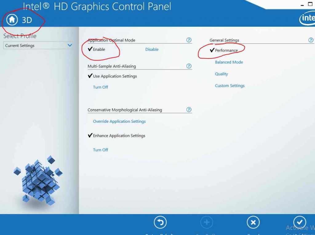 Wga Control Panel Cara mengoptimalkan VGA Onboard Intel untuk Bermain Game - Bacolah.com
