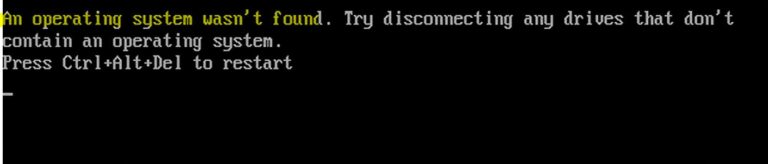 Cara Mengatasi Error Windows 10 error an operating system wasn’t found